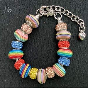 Lampwork Bead Charm Bracelet